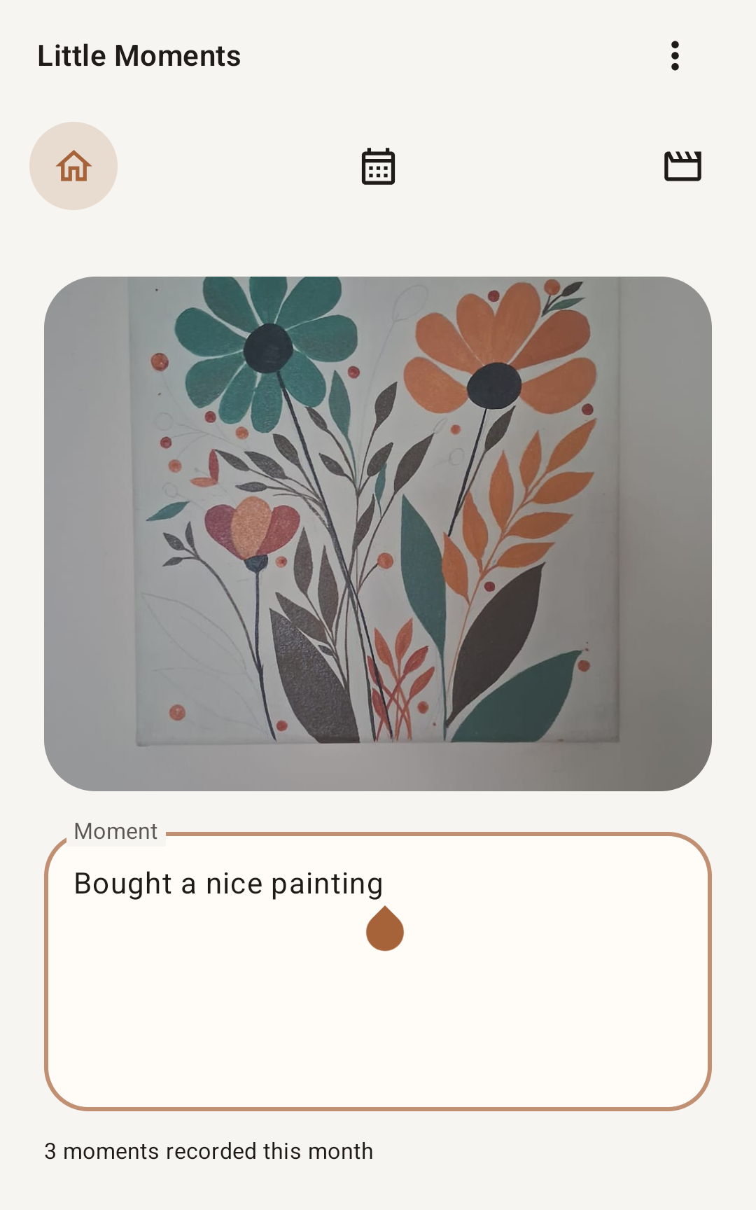 Little Moments today screen